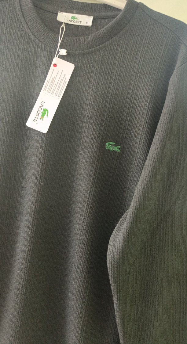 Lacoste Siyah Erkek Triko Sweatshirt - Görsel 3