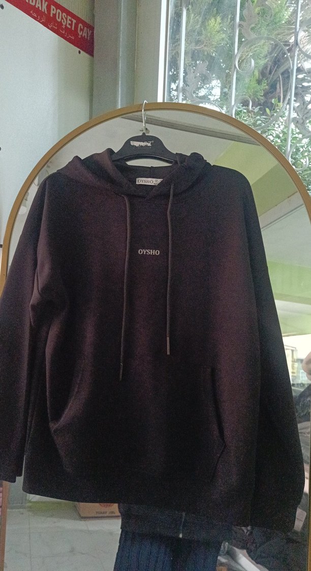 Oysho Siyah Kapüşonlu Kadın Sweatshirt - Görsel 2