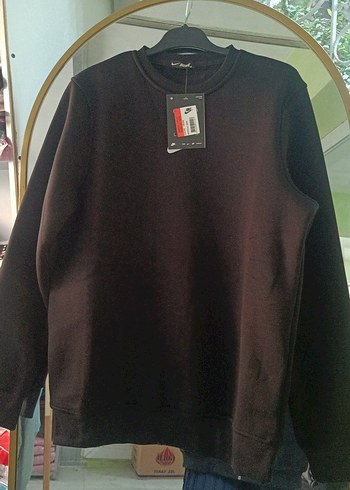 Erkek Siyah Oversize Sweatshirt - Görsel 4