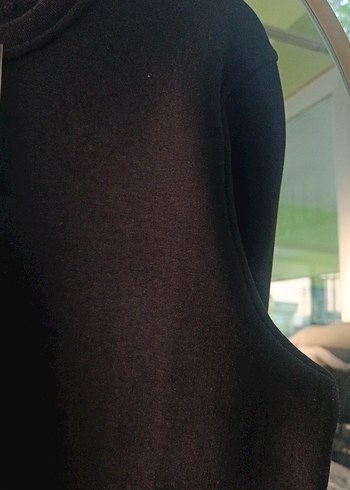 Siyah Erkek Oversize Sweatshirt - Görsel 5