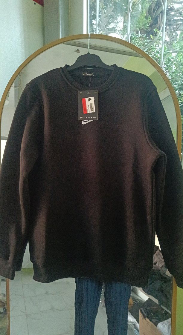 Siyah Erkek Oversize Sweatshirt - Görsel 2