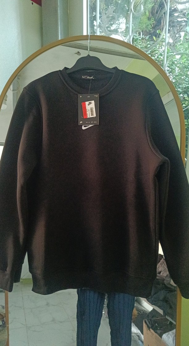 Siyah Erkek Oversize Sweatshirt - Görsel 4