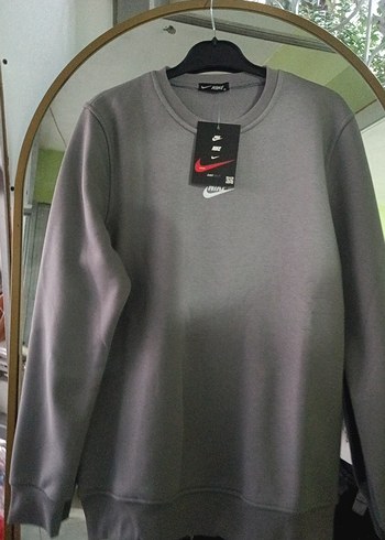 Gri Erkek Sweatshirt Uzun Kollu Rahat Kesim - Görsel 2