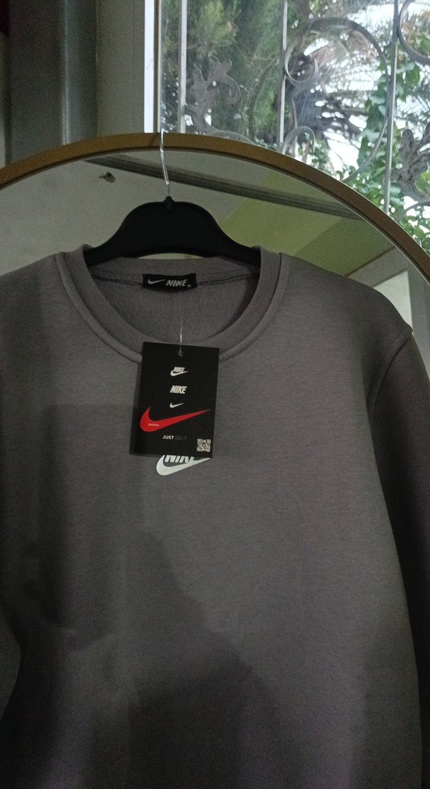 Gri Erkek Sweatshirt Uzun Kollu Rahat Kesim - Görsel 4