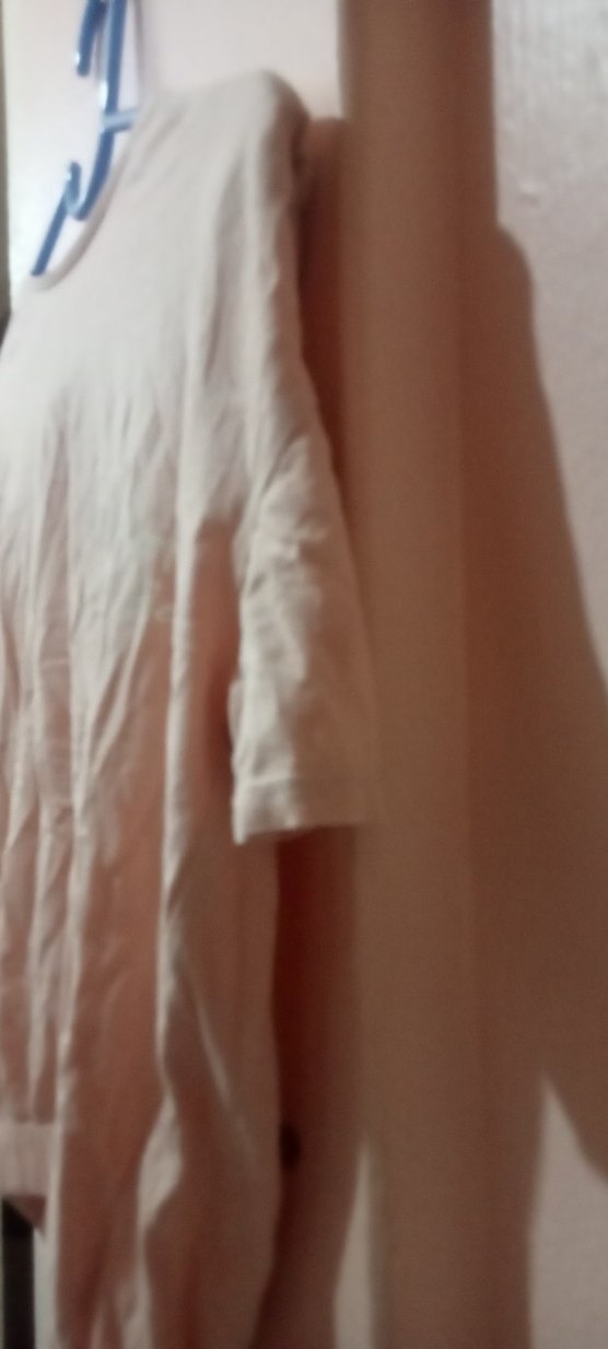 Kız Çocuk Pembe Keten Kısa Kollu Tişört - Görsel 4