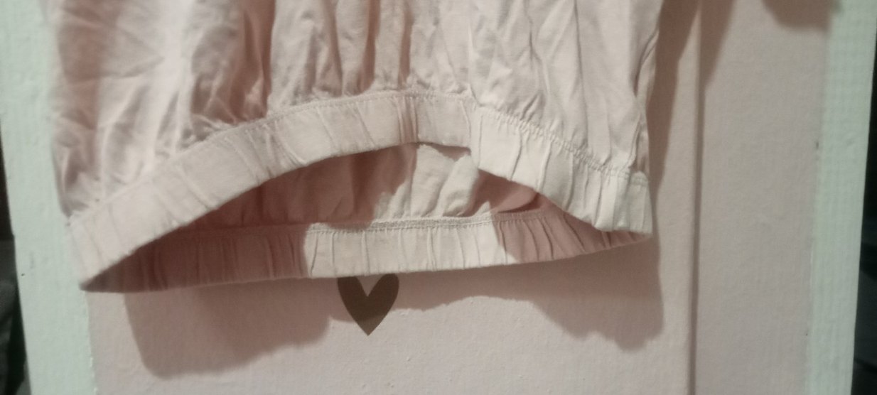 Kız Çocuk Pembe Keten Kısa Kollu Tişört - Görsel 3