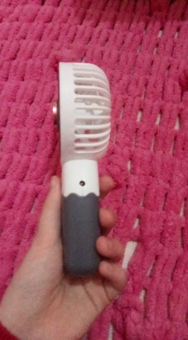 Gri Mini Taşınabilir El Vantilatörü - Görsel 5