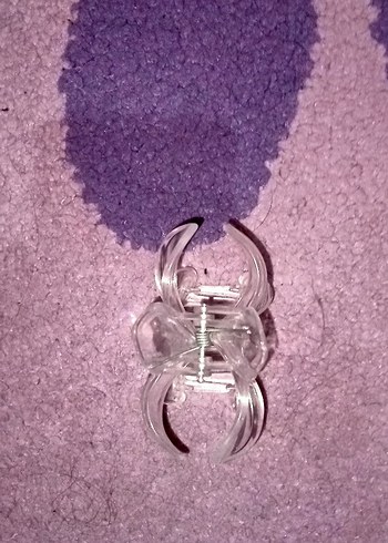 Beyaz Cam Çiçek Saç Aksesuarı - Görsel 3