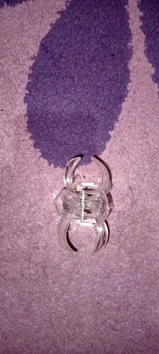 Beyaz Cam Çiçek Saç Aksesuarı - Görsel 3