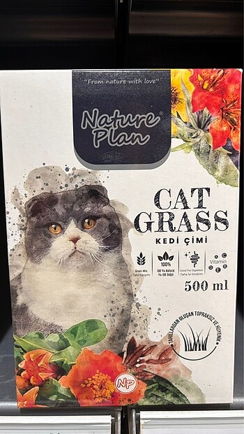 Natureplan kedi çimi 500 ml.