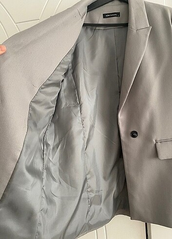 36 Beden gri Renk Blazer ceket