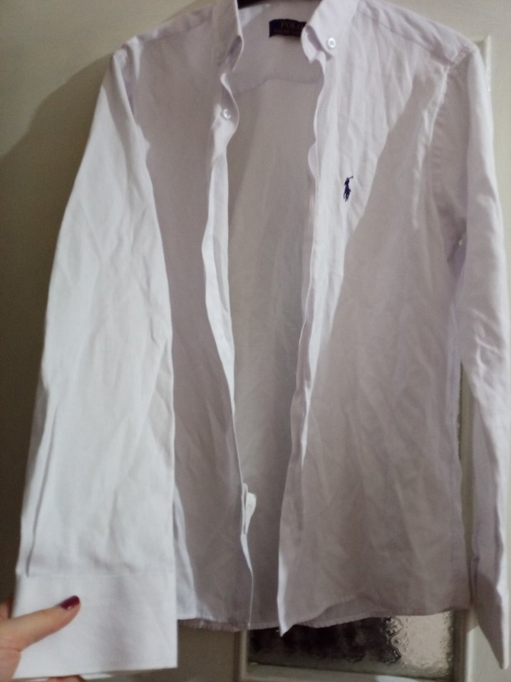 Erkek Beyaz Keten Uzun Kollu Gömlek - Görsel 3