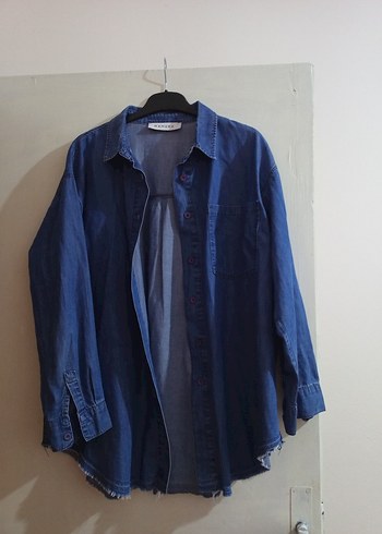 Manuka düğmeli Mavi Kadın Ceket - Görsel 2