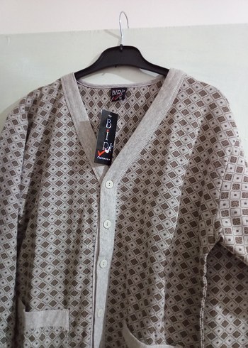 Düğmeli Bej Kadın Ceket - Görsel 5