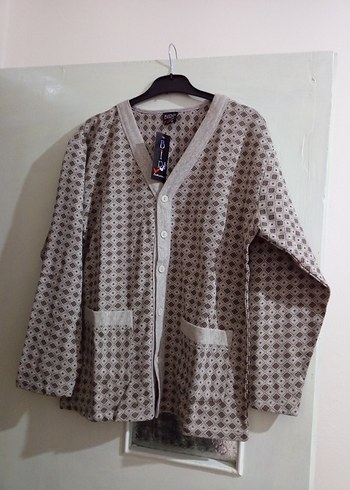 Düğmeli Bej Kadın Ceket - Görsel 4