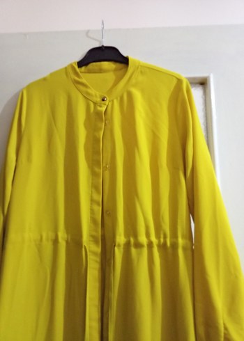 yeşil Uzun Keten Kadın Tunik - Görsel 7