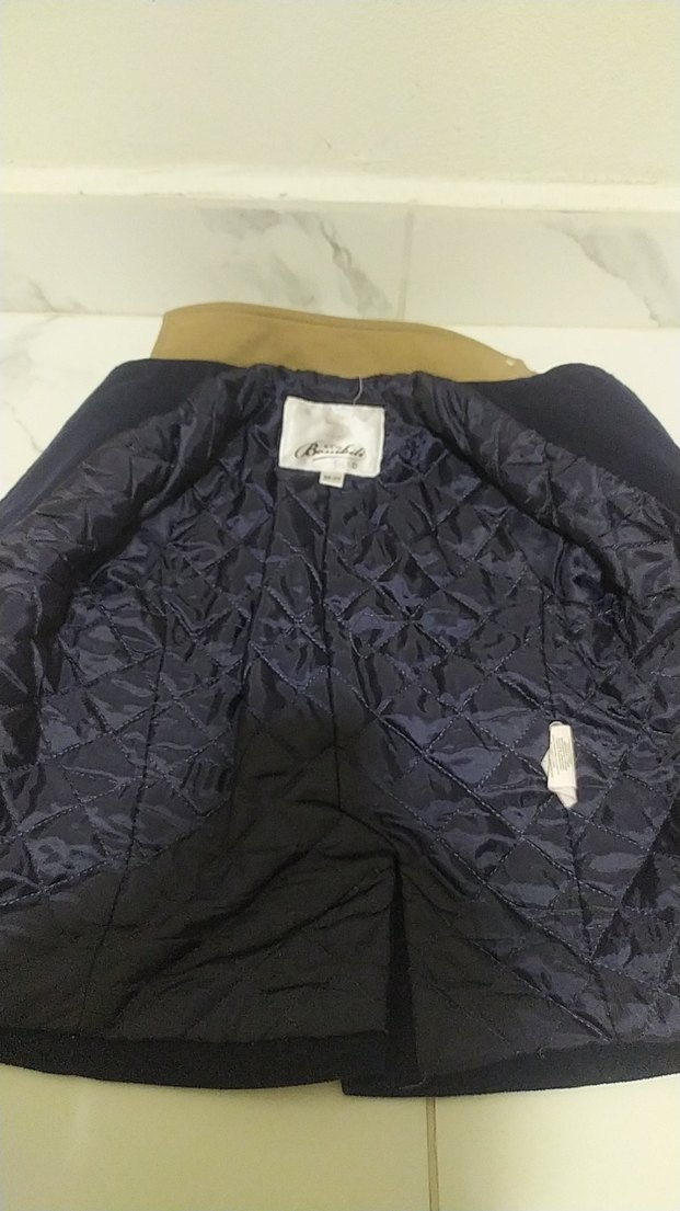 Düğmeli Lacivert Erkek Çocuk Kaban - Görsel 2