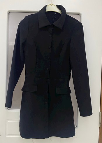 Kadın Siyah Mini şortlu elbise - Görsel 2