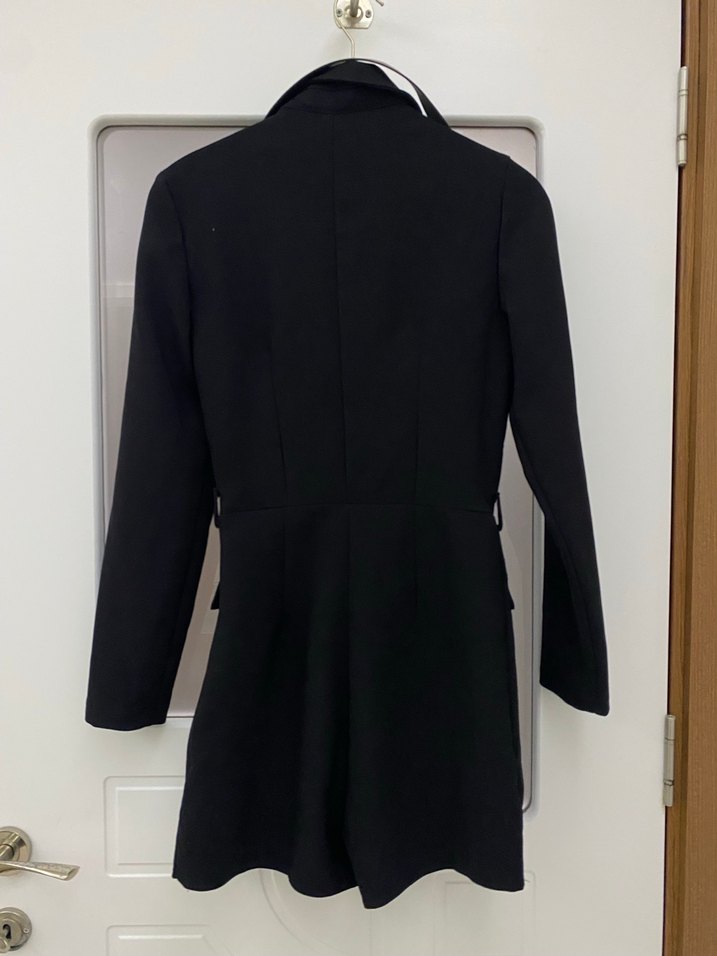 Kadın Siyah Mini şortlu elbise - Görsel 3