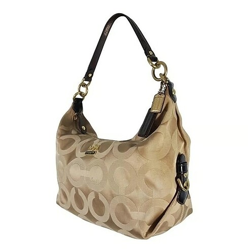 Coach Madison Op Art Satin Shoulder Bag
