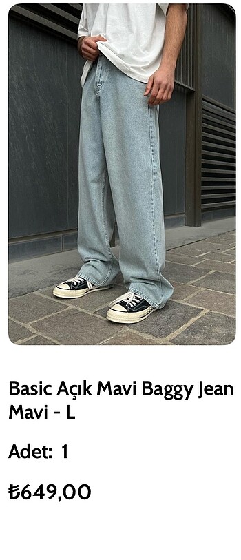 FLAW WEAR BAGGY JEAN