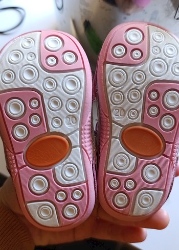 Kız Çocuk Pembe Çiçekli İlk Adım Ayakkabısı - Görsel 2