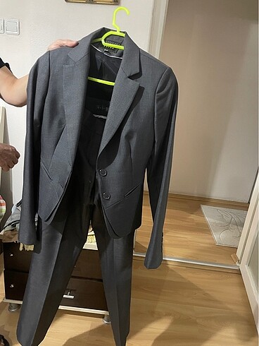 34 Beden gri Renk Blazer takım
