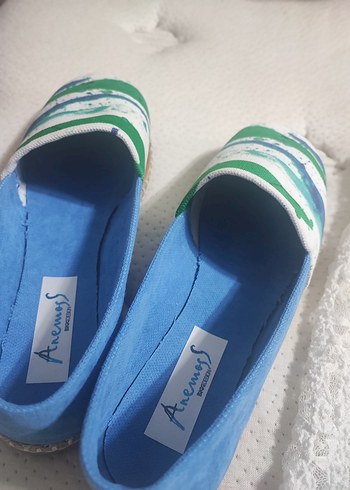 Renkli Bağcıksız Kadın Espadril - Görsel 4