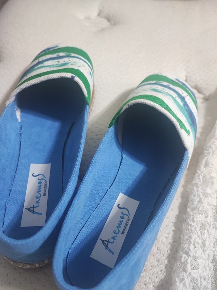 Renkli Bağcıksız Kadın Espadril - Görsel 4