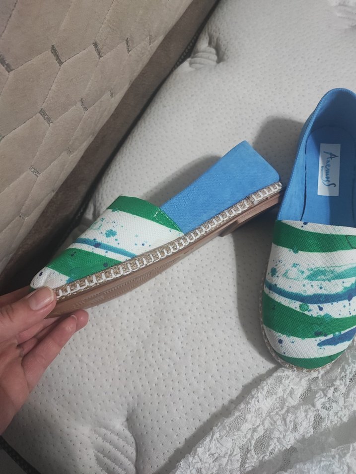 Renkli Bağcıksız Kadın Espadril - Görsel 3