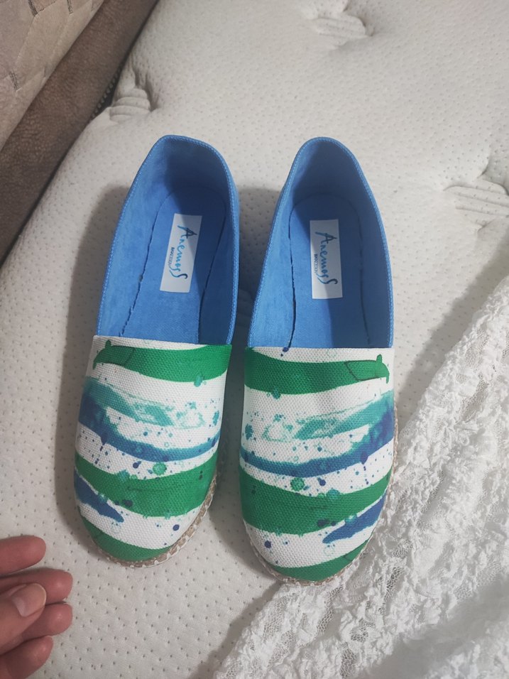 Renkli Bağcıksız Kadın Espadril - Görsel 2