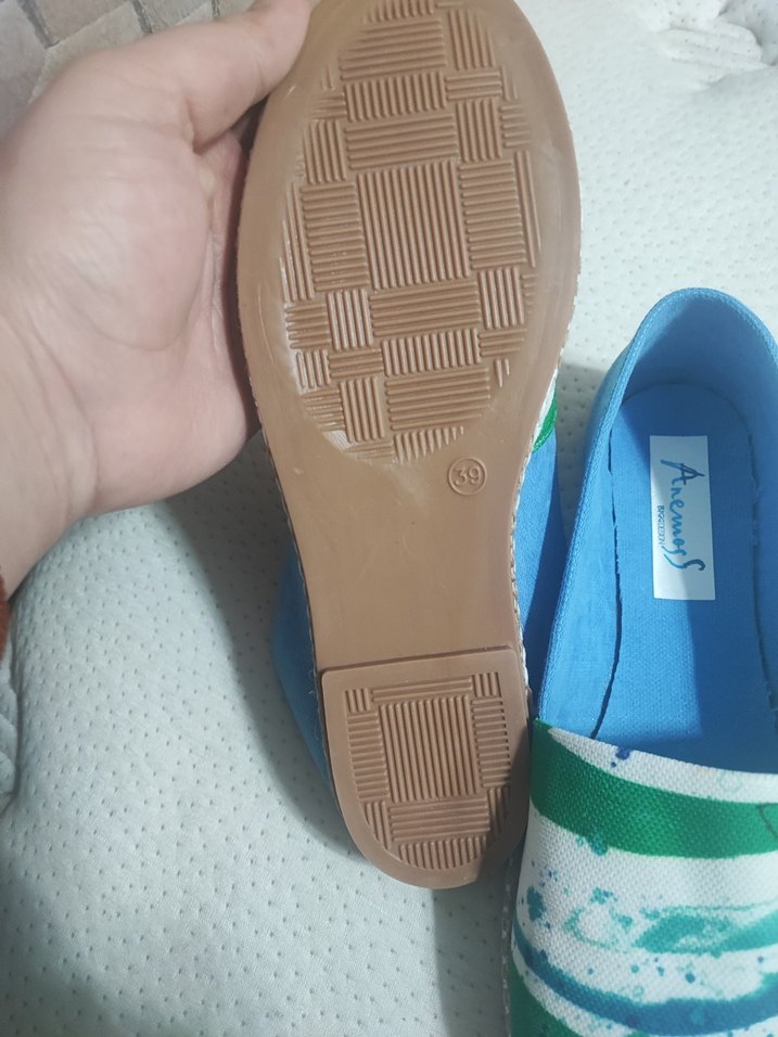 Renkli Bağcıksız Kadın Espadril - Görsel 5