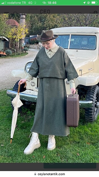 Ceylan otantik ikili takım haki 40 beden - Görsel 2