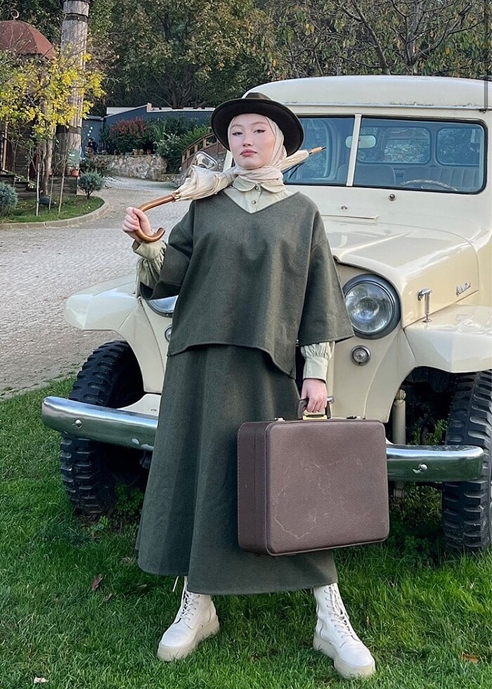 Ceylan otantik ikili takım haki 40 beden - Görsel 3