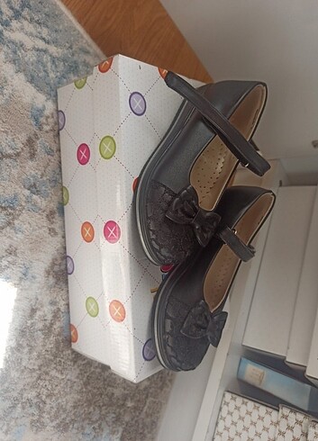 Siyah deri ortopedik 7_8 yaş(29 numara ) klasik ayakkabı abiye a - Görsel 2