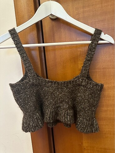 m Beden kahverengi Renk zara kahverengi crop top
