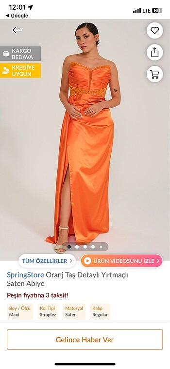 Moda dresspark saten elbıse