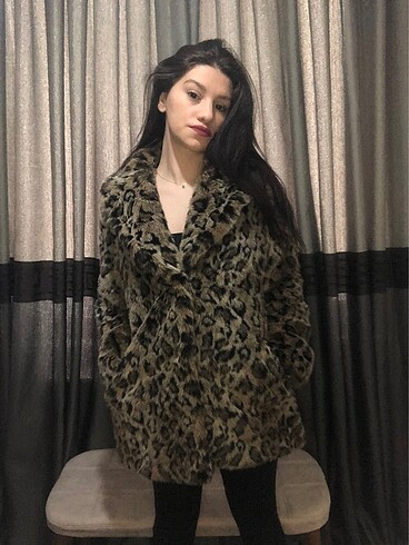 m Beden H&M LEOPAR KÜRK