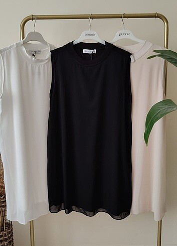 Siyah sifon puane iclik