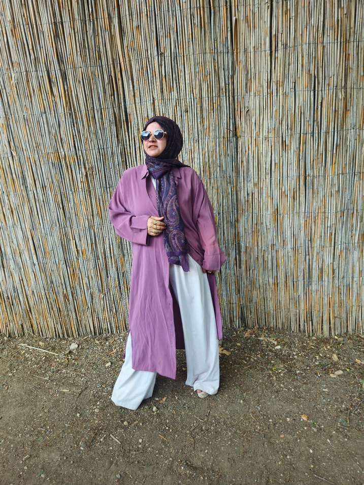 Kumasina bayılacaksınız uzun gömlek  3 renk secenegiyle - Görsel 3