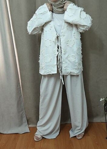 Bunu cok begeniceksiniz beyazın en güzel hali kimono