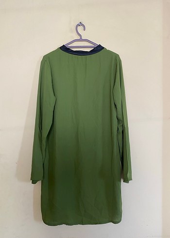 Fermuarlı Kadın Haki Midi Tunik - Görsel 3