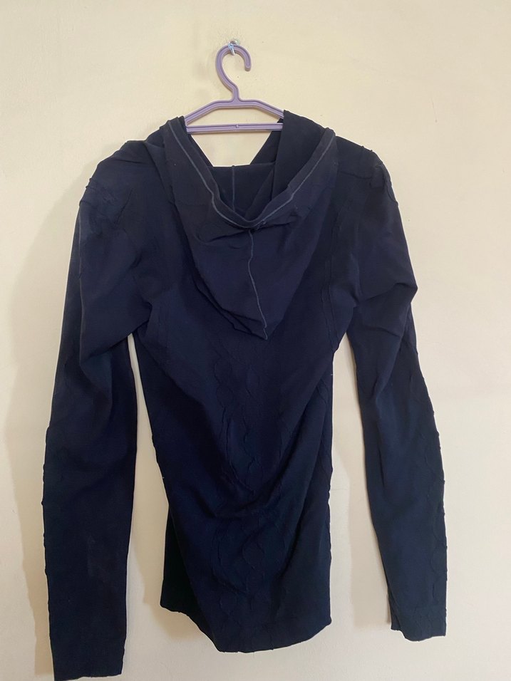 Erkek Lacivert Yüksek Yakalı Uzun Kollu Sweatshirt - Görsel 3