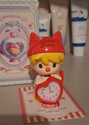 popmart sweetbean afternoon tea kitten love clock