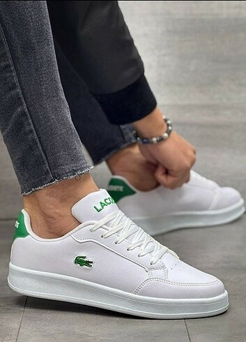 Beyaz Lacoste Sneaker Erkek Ayakkabı 