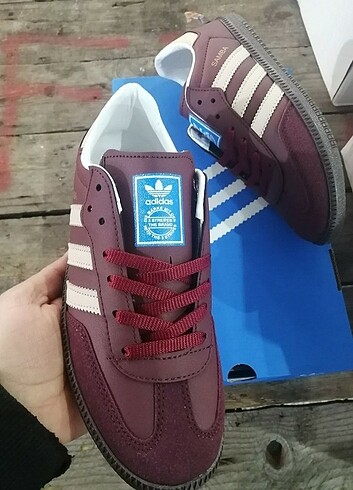 37 Beden bordo Renk Adidas Samba Spor Ayakkabı