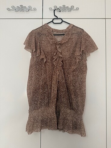 LCW leopar desenli bluz