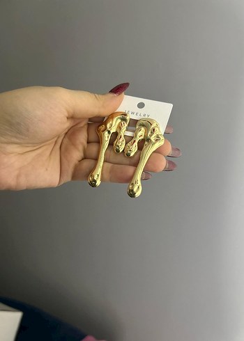 Kadın Renkli Gotik Tokalı Küçük Küpeler - Görsel 3