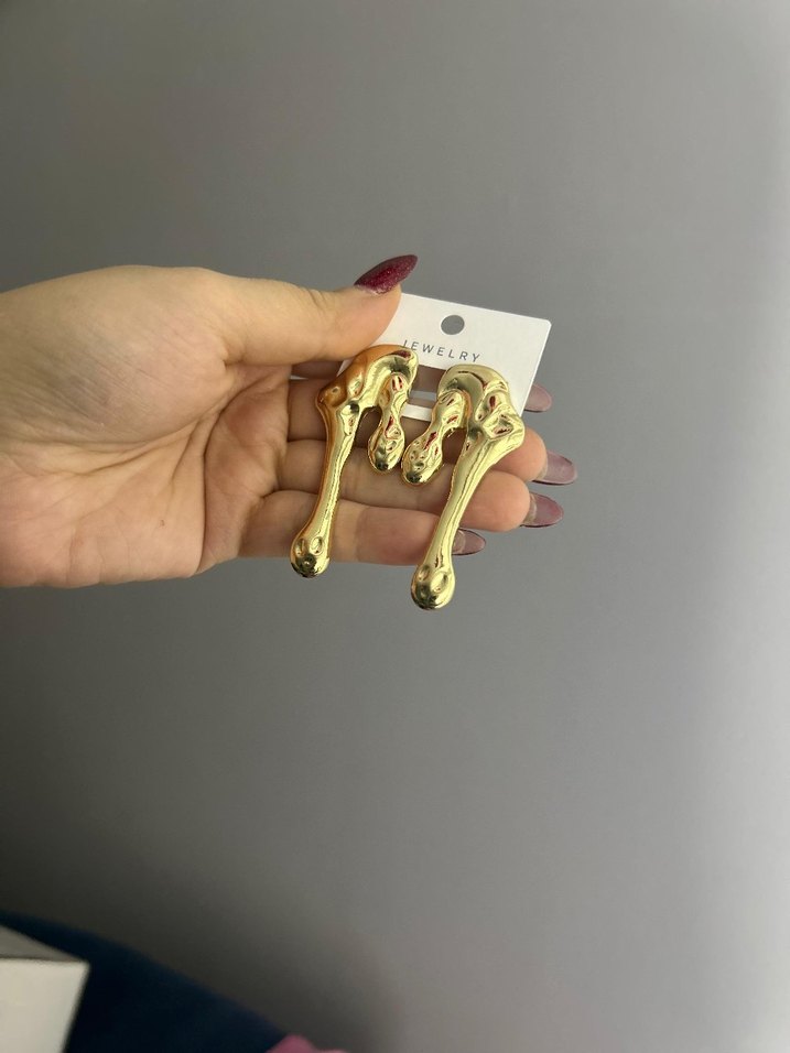 Kadın Renkli Gotik Tokalı Küçük Küpeler - Görsel 3