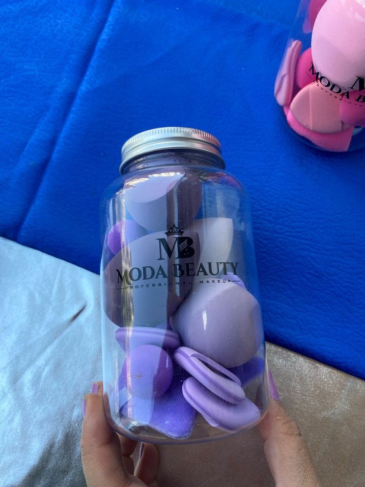 Kavanoz sünger Makyaj Süngeri Seti - Görsel 3